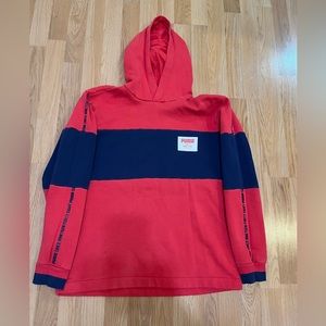 Puma color block hooded sweatshirt